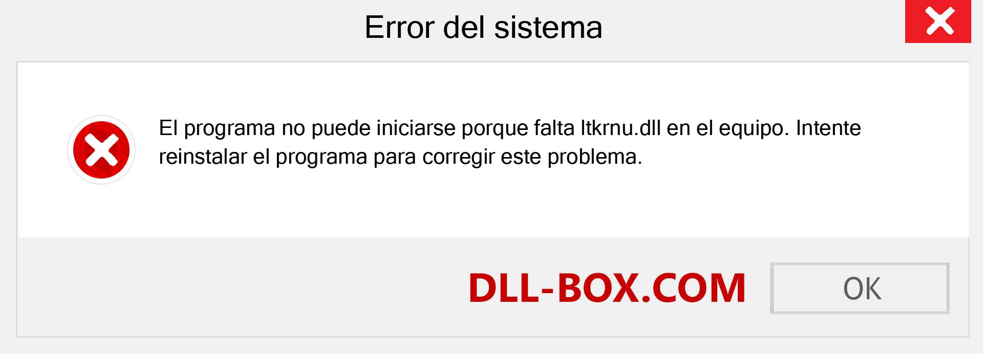 ¿Falta el archivo ltkrnu.dll ?. Descargar para Windows 7, 8, 10 - Corregir ltkrnu dll Missing Error en Windows, fotos, imágenes